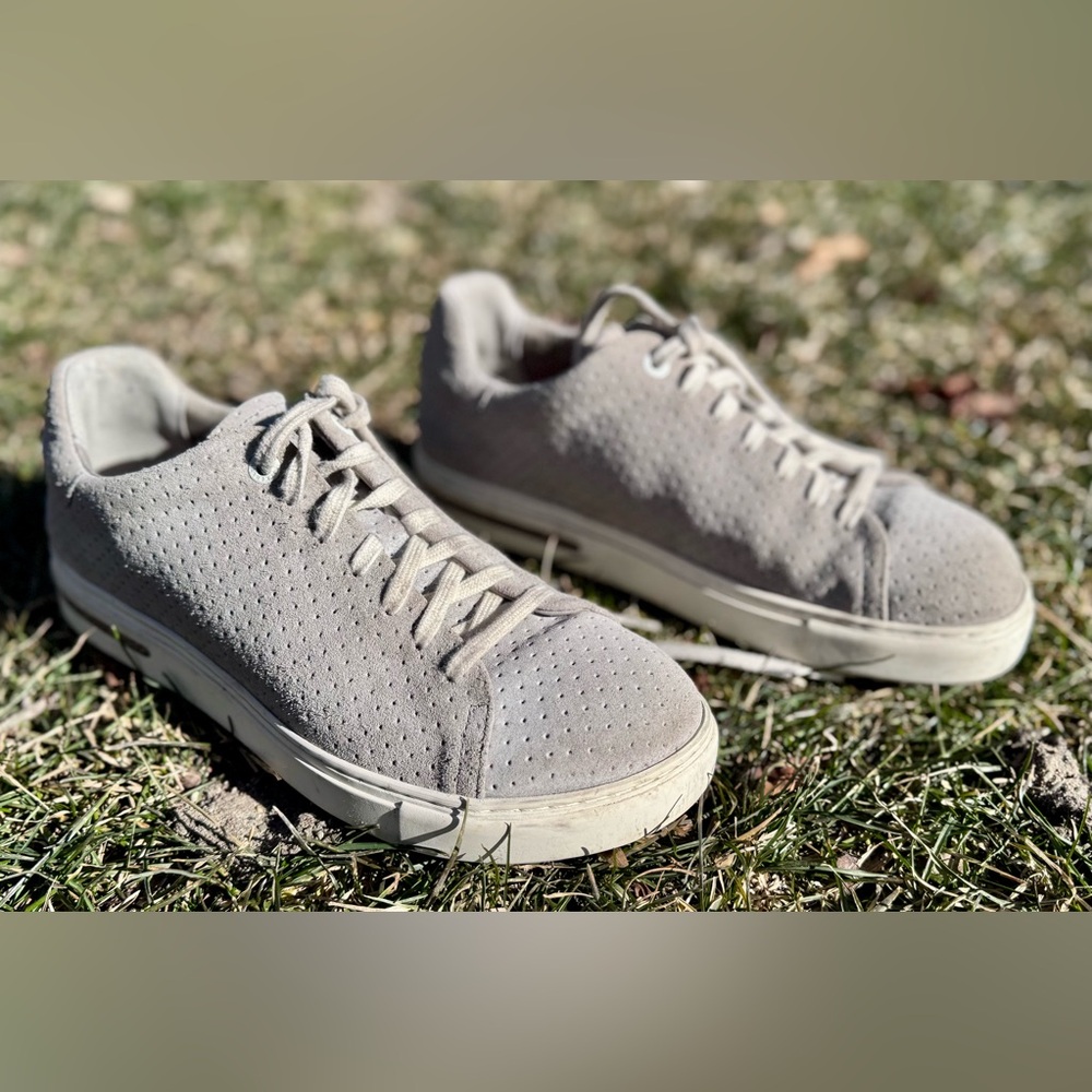Birkenstock Women’s Light Gray Suede Sneakers